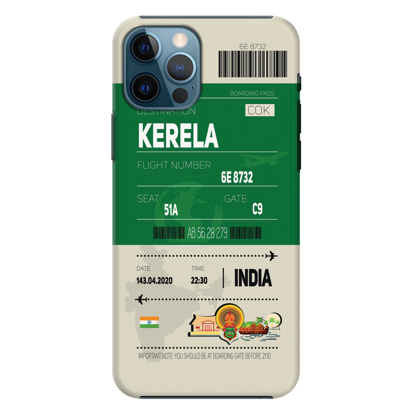 Kerala ticket Printed Slim Cases and Cover for iPhone 12 Pro