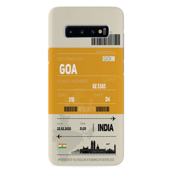 Goa ticket Printed Slim Cases and Cover for Galaxy S10 Plus