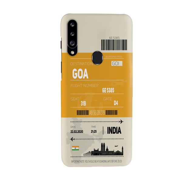 Goa ticket Printed Slim Cases and Cover for Galaxy A20S
