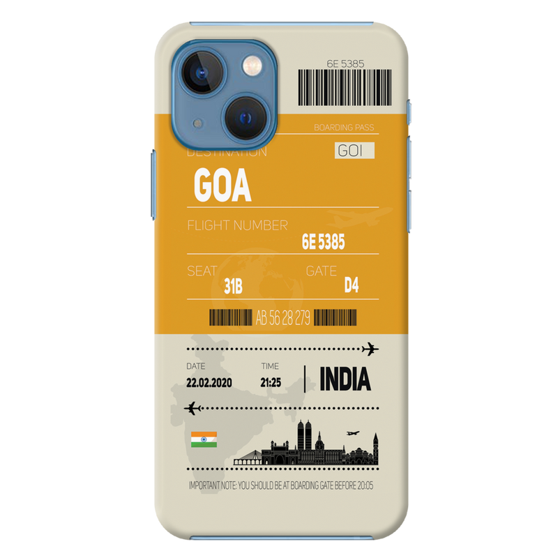 Goa ticket Printed Slim Cases and Cover for iPhone 13