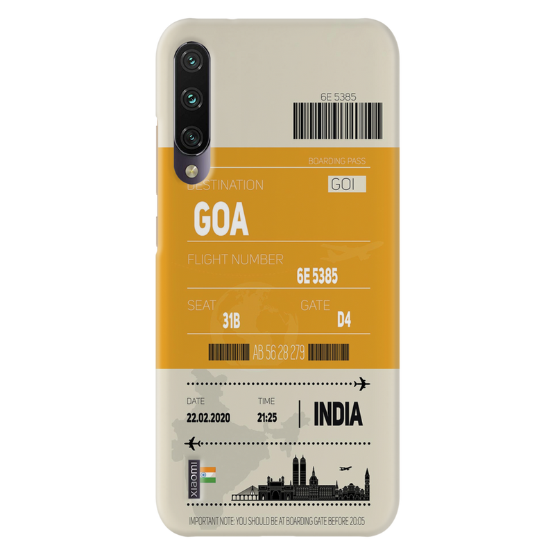 Goa ticket Printed Slim Cases and Cover for Redmi A3