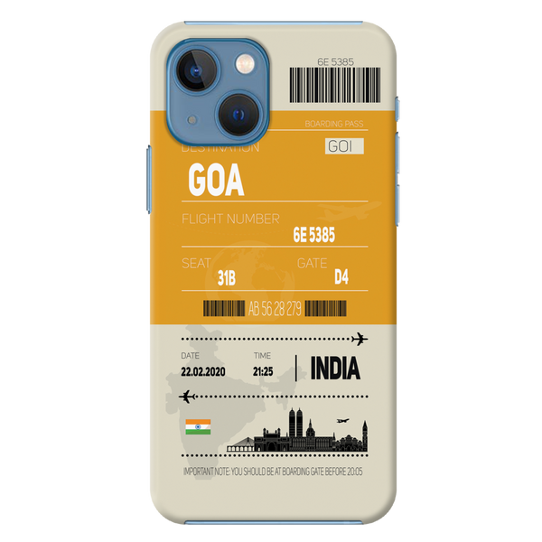 Goa ticket Printed Slim Cases and Cover for iPhone 13 Mini