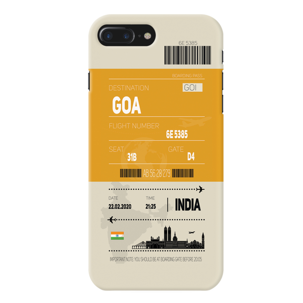 Goa ticket Printed Slim Cases and Cover for iPhone 7 Plus