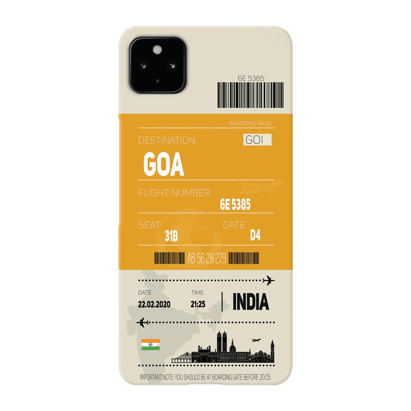 Goa ticket Printed Slim Cases and Cover for Pixel 4A