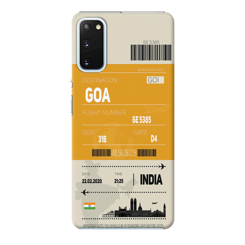 Goa ticket Printed Slim Cases and Cover for Galaxy S20 Plus