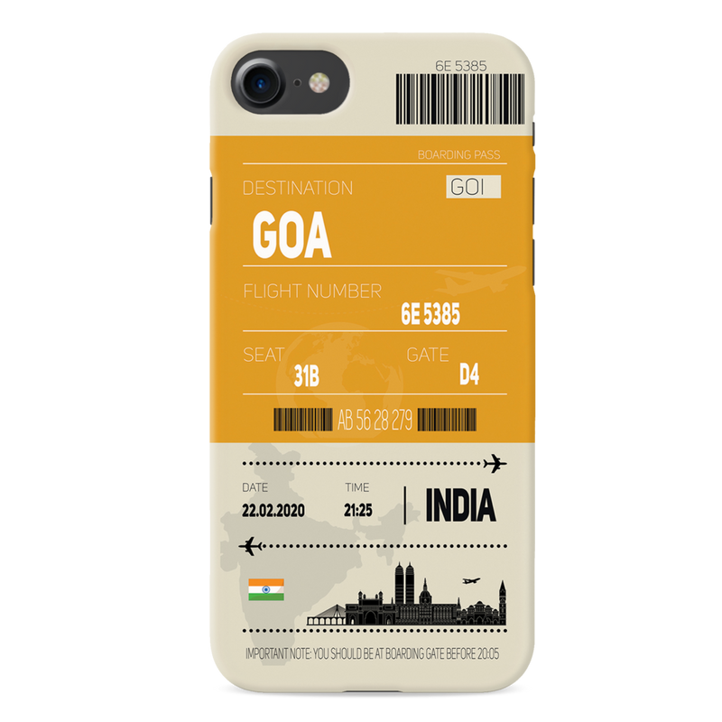 Goa ticket Printed Slim Cases and Cover for iPhone 7