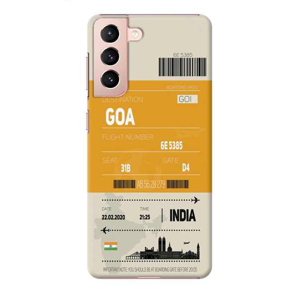 Goa ticket Printed Slim Cases and Cover for Galaxy S21