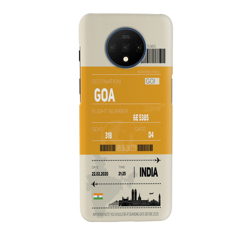Goa ticket Printed Slim Cases and Cover for OnePlus 7T