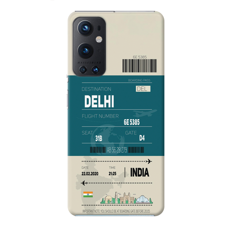 Delhi ticket Printed Slim Cases and Cover for OnePlus 9 Pro