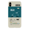 Delhi ticket Printed Slim Cases and Cover for iPhone XS Max