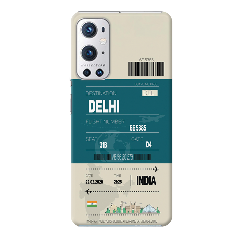 Delhi ticket Printed Slim Cases and Cover for OnePlus 9R