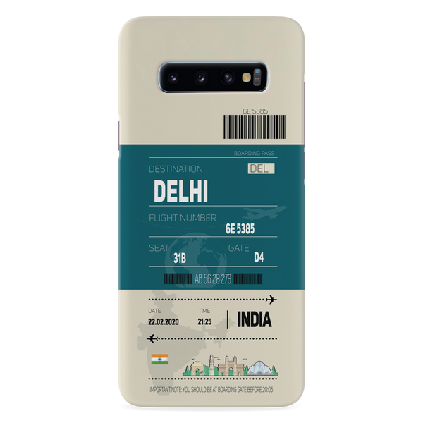 Delhi ticket Printed Slim Cases and Cover for Galaxy S10 Plus