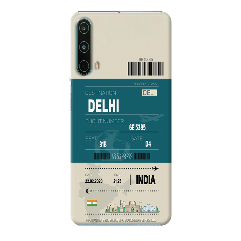 Delhi ticket Printed Slim Cases and Cover for OnePlus Nord CE 5G