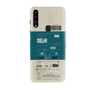 Delhi ticket Printed Slim Cases and Cover for Galaxy A20S