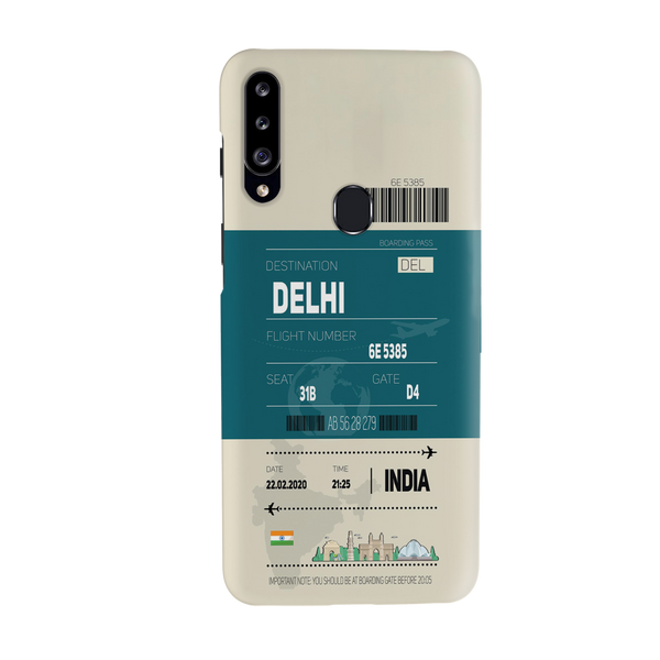 Delhi ticket Printed Slim Cases and Cover for Galaxy A20S