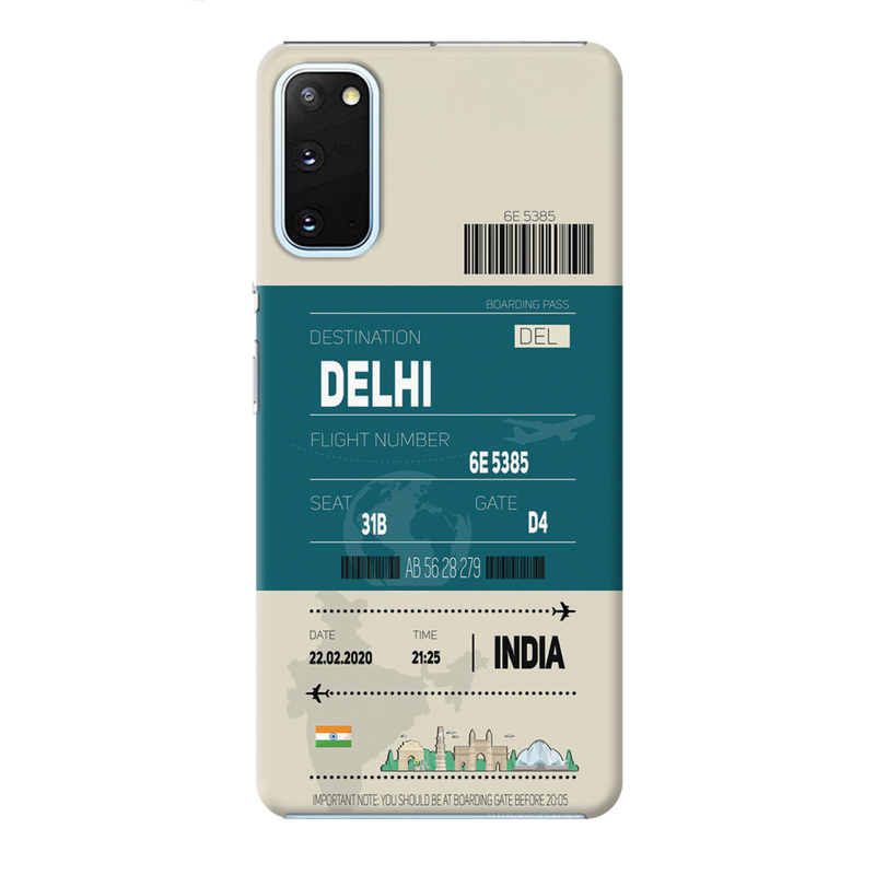 Delhi ticket Printed Slim Cases and Cover for Galaxy S20 Plus