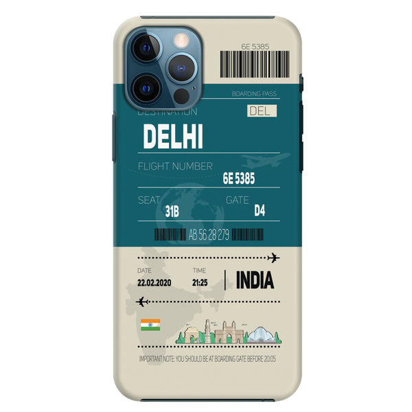 Delhi ticket Printed Slim Cases and Cover for iPhone 12 Pro Max