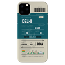 Delhi ticket Printed Slim Cases and Cover for iPhone 11 Pro