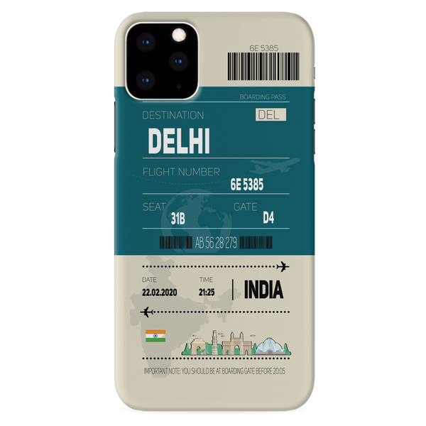 Delhi ticket Printed Slim Cases and Cover for iPhone 11 Pro