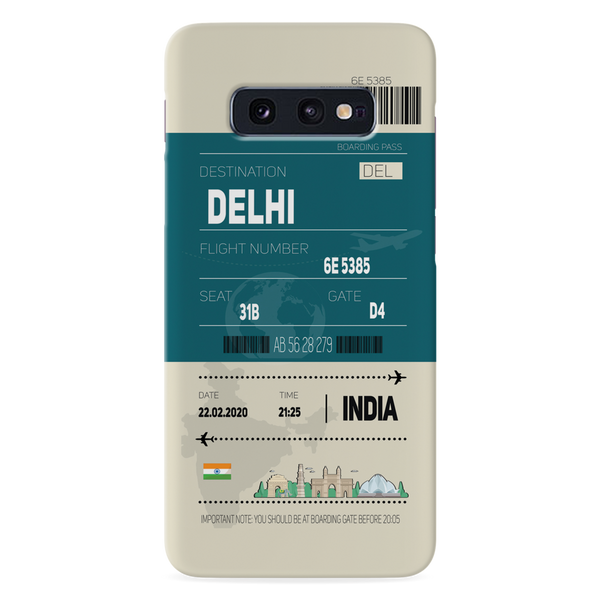 Delhi ticket Printed Slim Cases and Cover for Galaxy S10E