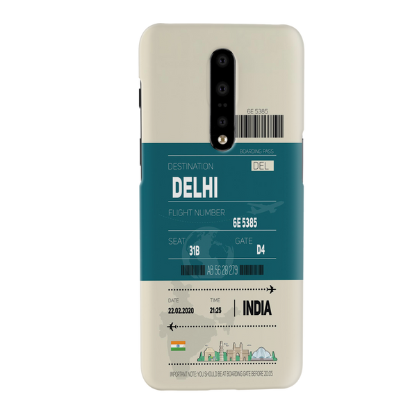 Delhi ticket Printed Slim Cases and Cover for OnePlus 7 Pro