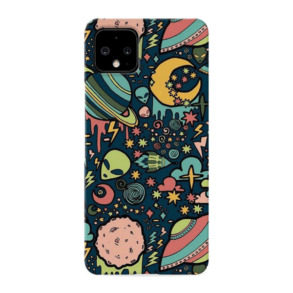 Space Ships Printed Slim Cases and Cover for Pixel 4