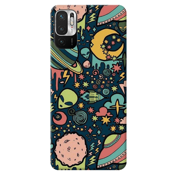 Space Ships Printed Slim Cases and Cover for Redmi Note 10T