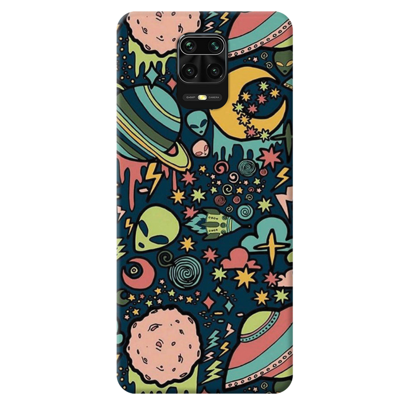 Space Ships Printed Slim Cases and Cover for Redmi Note 9 Pro Max