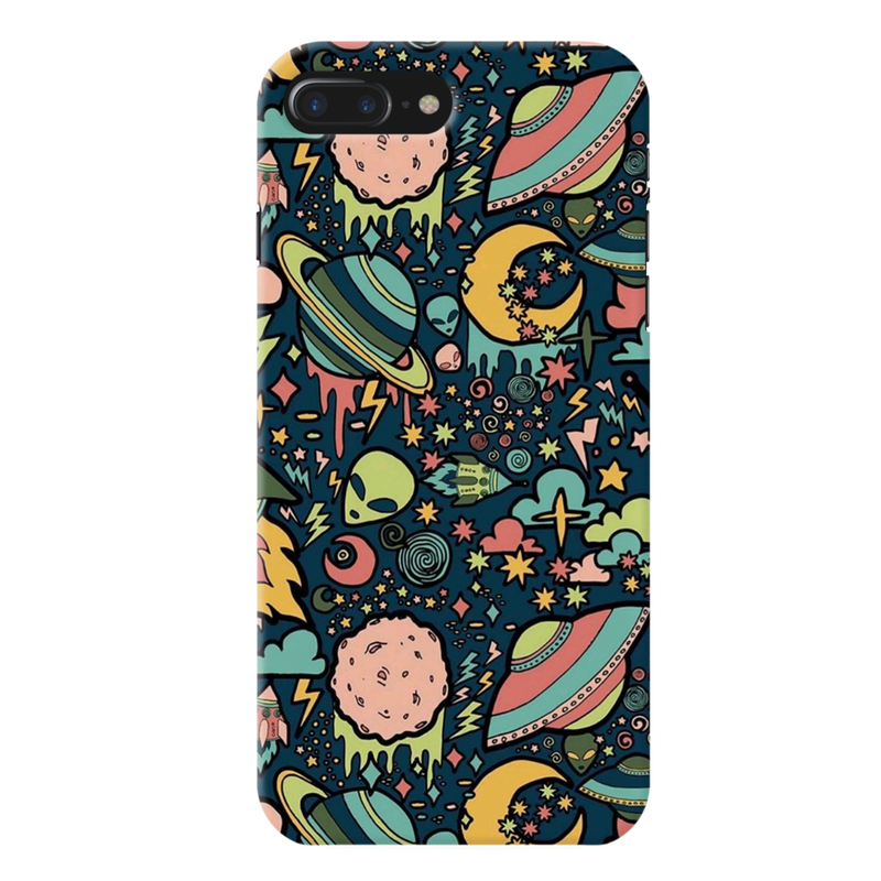 Space Ships Printed Slim Cases and Cover for iPhone 8 Plus