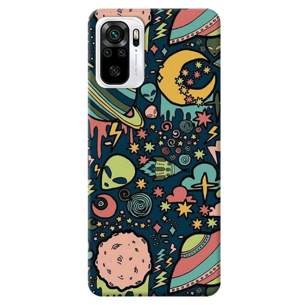 Space Ships Printed Slim Cases and Cover for Redmi Note 10