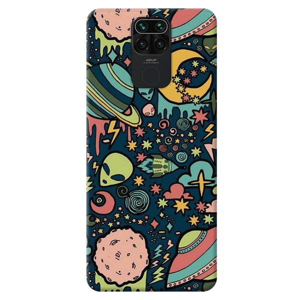 Space Ships Printed Slim Cases and Cover for Redmi Note 9