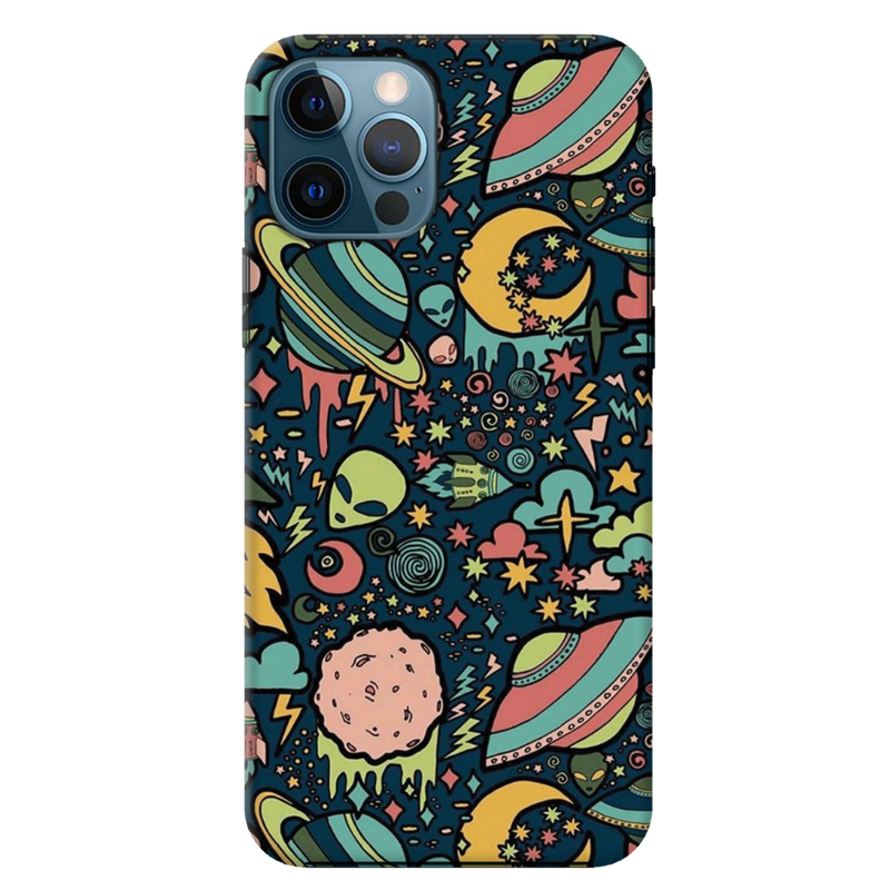 Space Ships Printed Slim Cases and Cover for iPhone 12 Pro