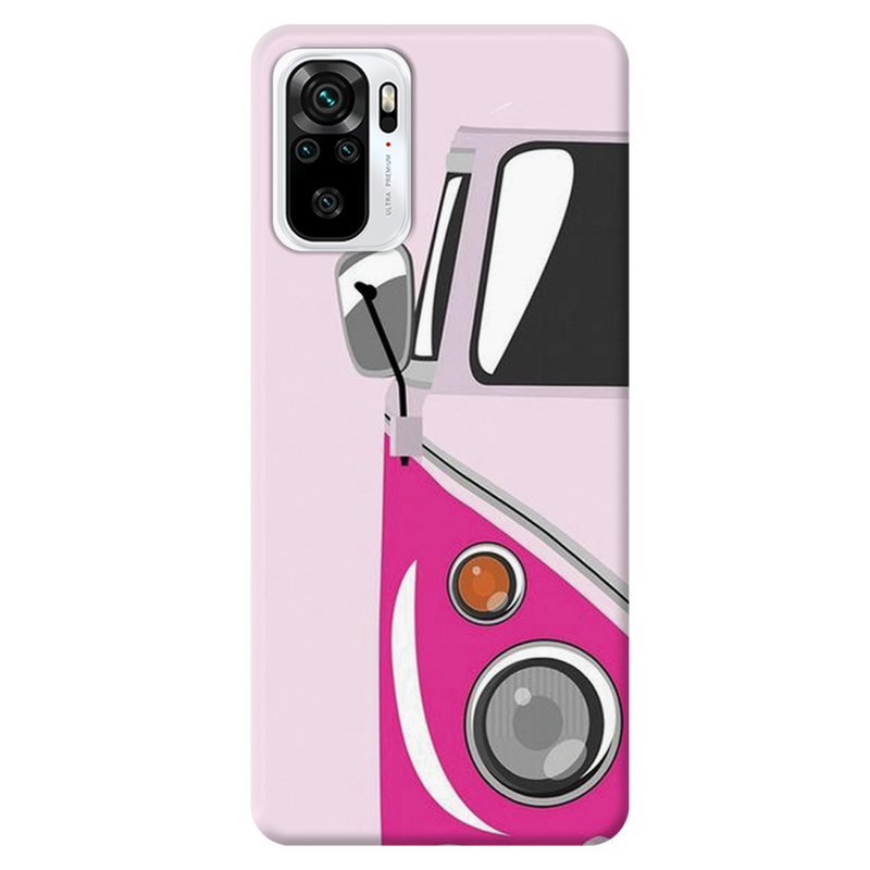 Pink Volkswagon Printed Slim Cases and Cover for Redmi Note 10