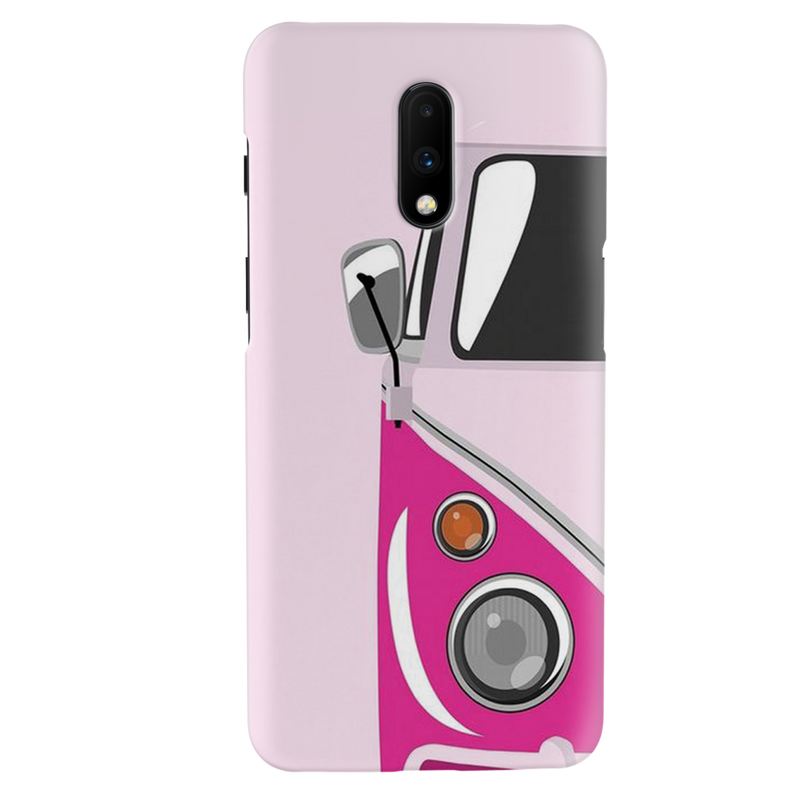 Pink Volkswagon Printed Slim Cases and Cover for OnePlus 7