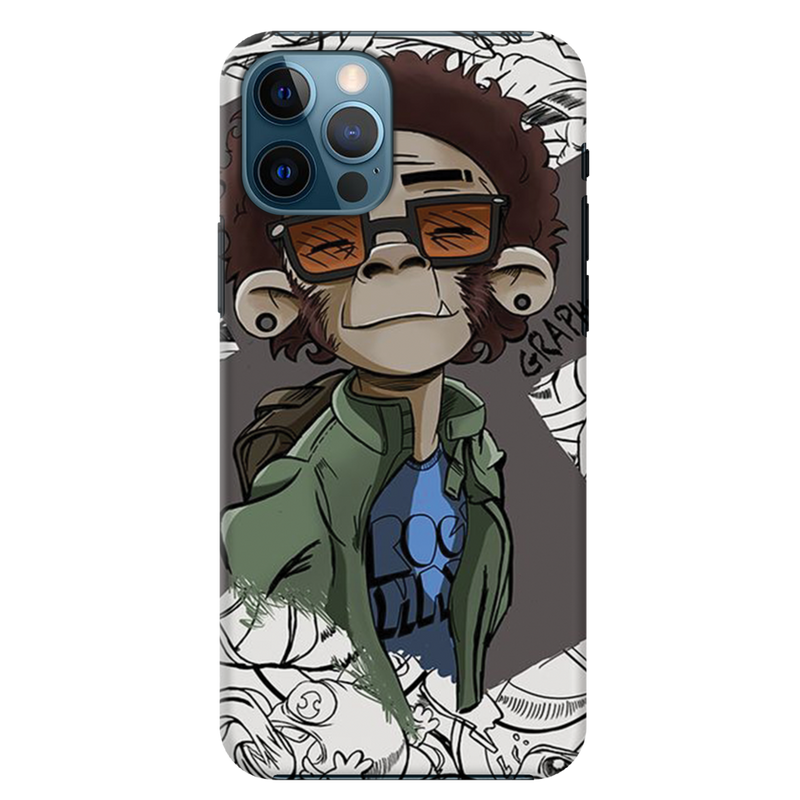 Monkey Printed Slim Cases and Cover for iPhone 12 Pro