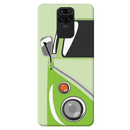 Green Volkswagon Printed Slim Cases and Cover for Redmi Note 9