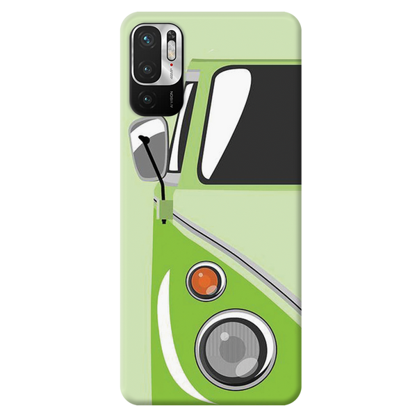 Green Volkswagon Printed Slim Cases and Cover for Redmi Note 10T