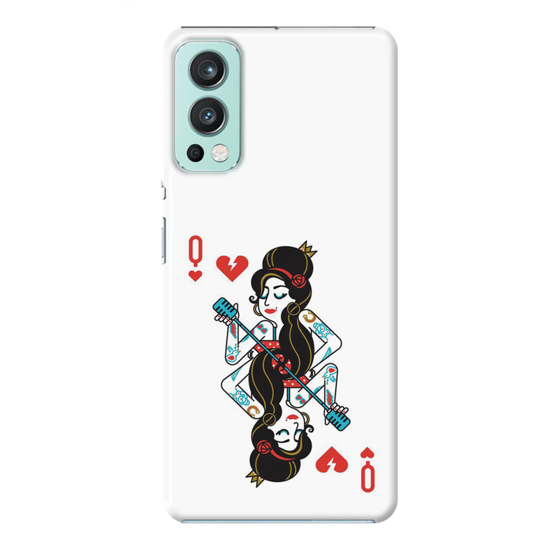 Queen Card Printed Slim Cases and Cover for OnePlus Nord 2