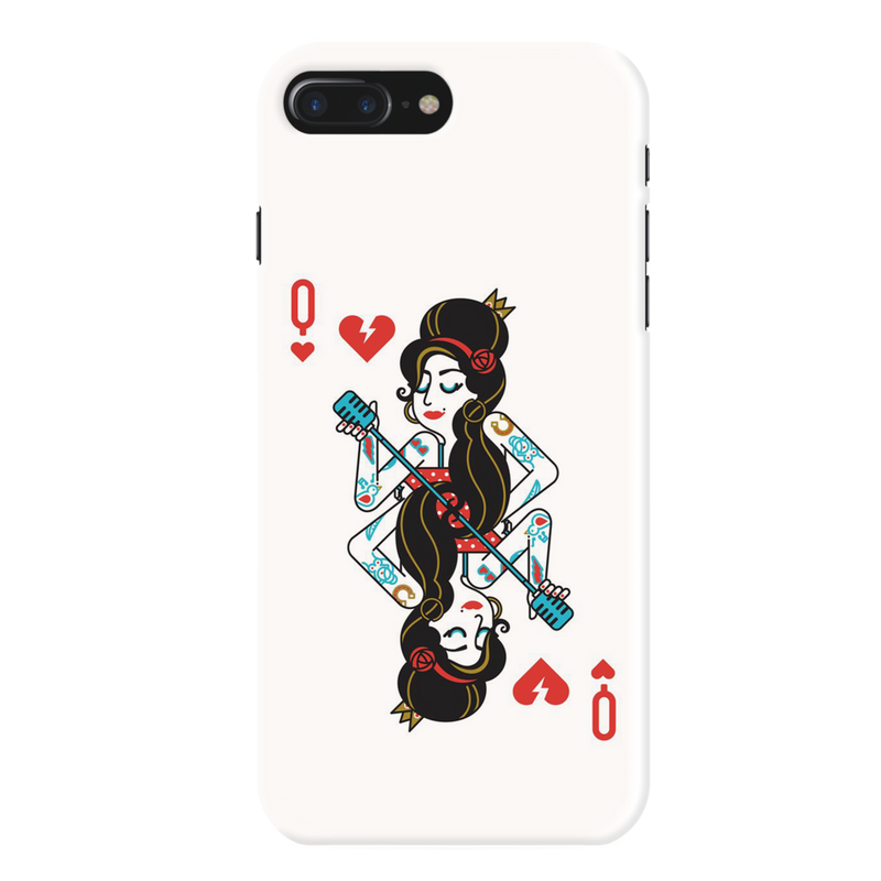 Queen Card Printed Slim Cases and Cover for iPhone 8 Plus