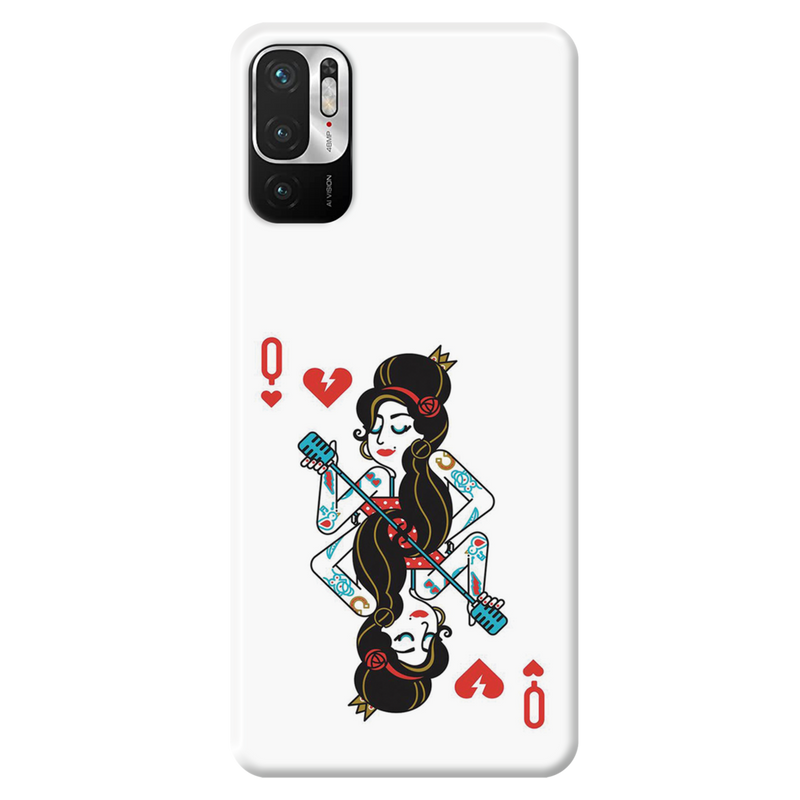 Queen Card Printed Slim Cases and Cover for Redmi Note 10T