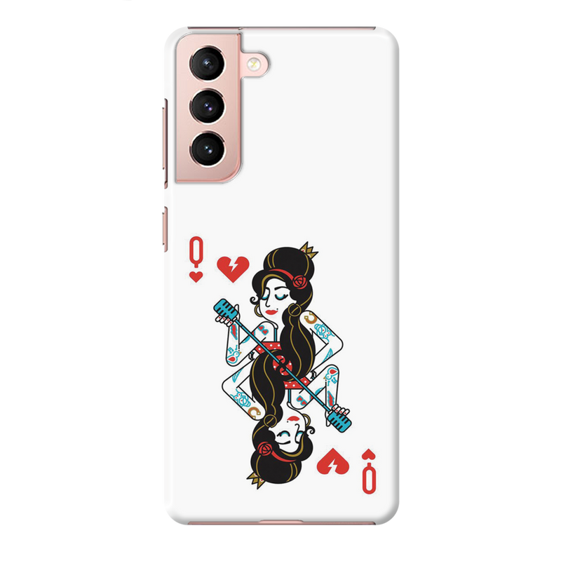 Queen Card Printed Slim Cases and Cover for Galaxy S21 Plus