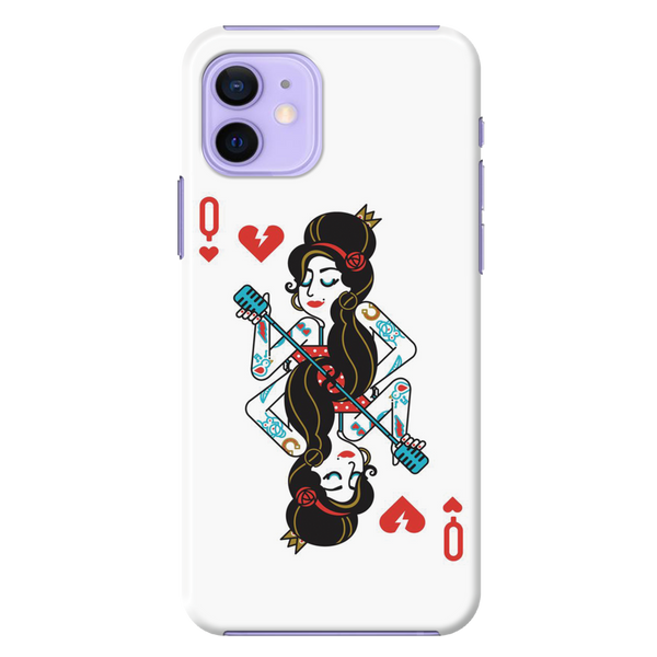 Queen Card Printed Slim Cases and Cover for iPhone 12 Mini