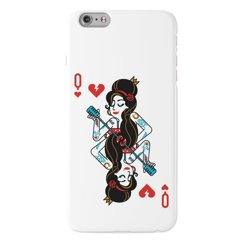 Queen Card Printed Slim Cases and Cover for iPhone 6 Plus