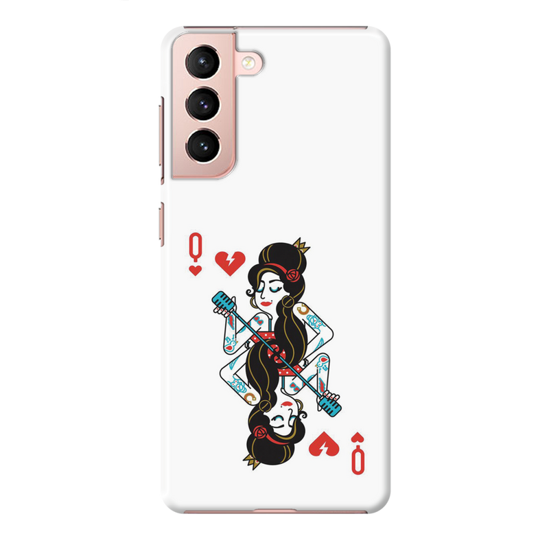 Queen Card Printed Slim Cases and Cover for Galaxy S21