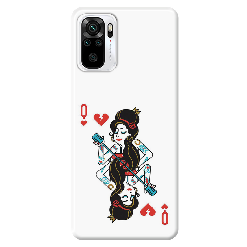 Queen Card Printed Slim Cases and Cover for Redmi Note 10