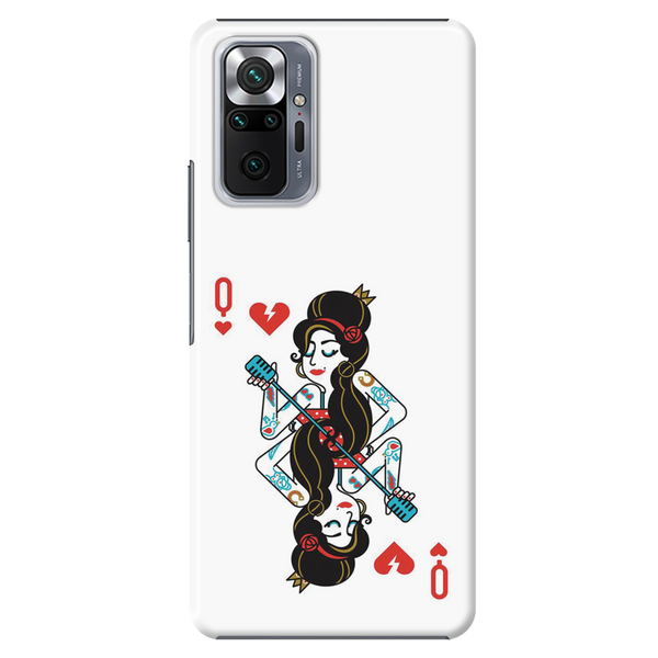 Queen Card Printed Slim Cases and Cover for Redmi Note 10 Pro