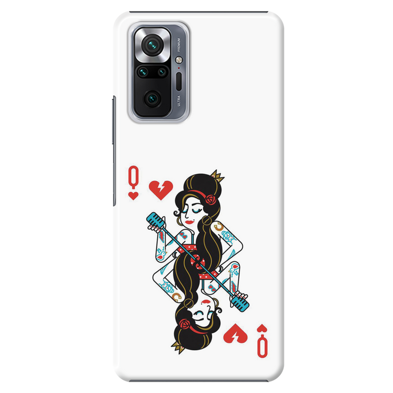 Queen Card Printed Slim Cases and Cover for Redmi Note 10 Pro