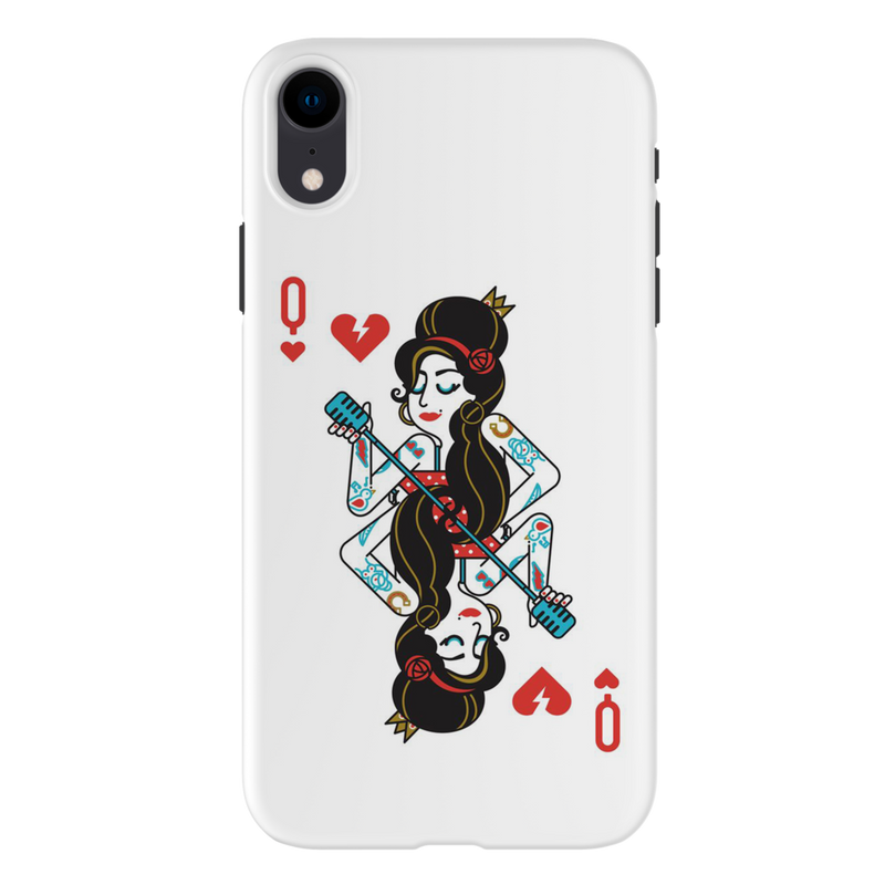 Queen Card Printed Slim Cases and Cover for iPhone XR