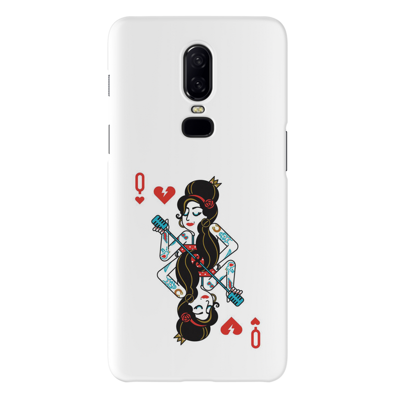 Queen Card Printed Slim Cases and Cover for OnePlus 6
