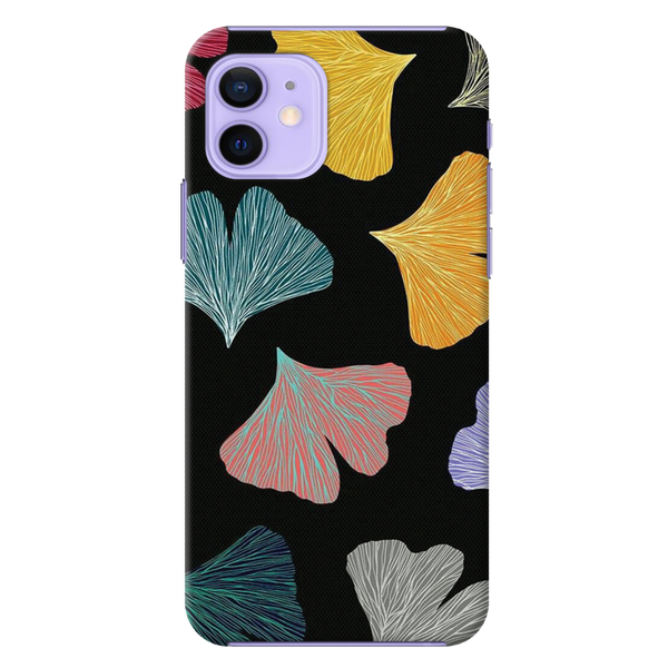 Colorful leafes Printed Slim Cases and Cover for iPhone 12 Mini